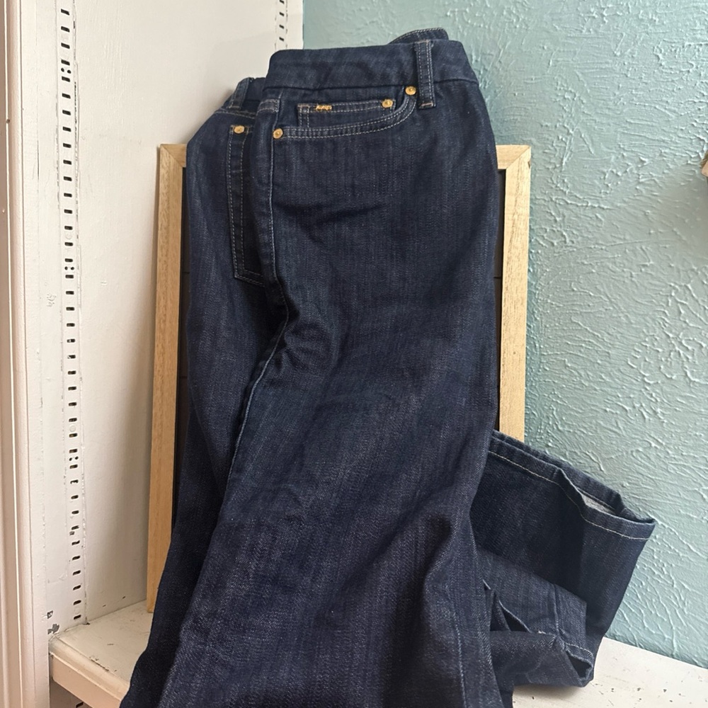 Joe’s Jeans Muse Fit W30 Perry Wash Dark Blue Straight Leg Stretch Denim Women